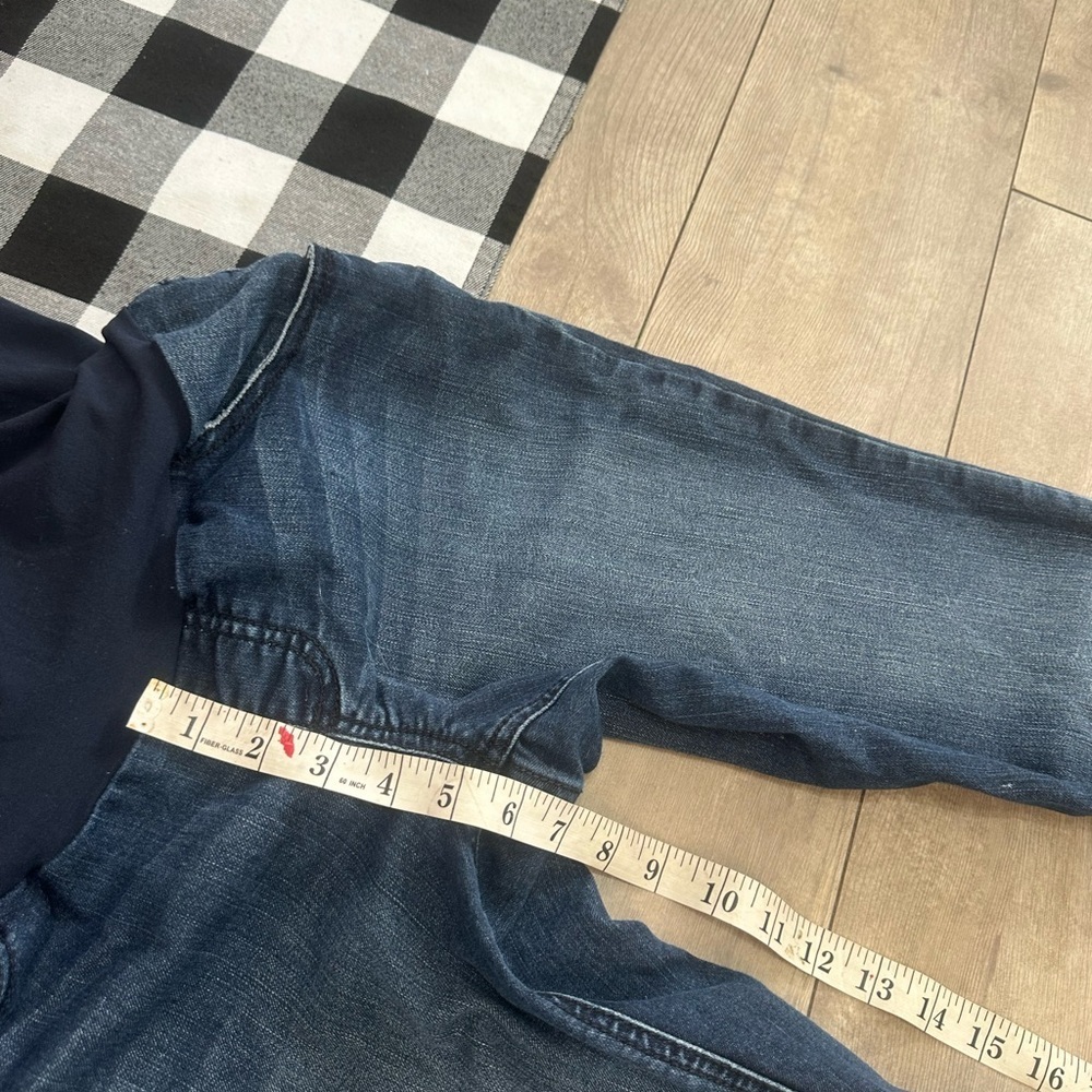 Motherhood Maternity Secret Fit Belly Skinny Fit Jeans Dark Blue Maternity Small - Picture 11 of 13